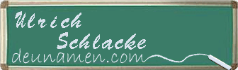 Ulrich Schlacke Visitenkarte